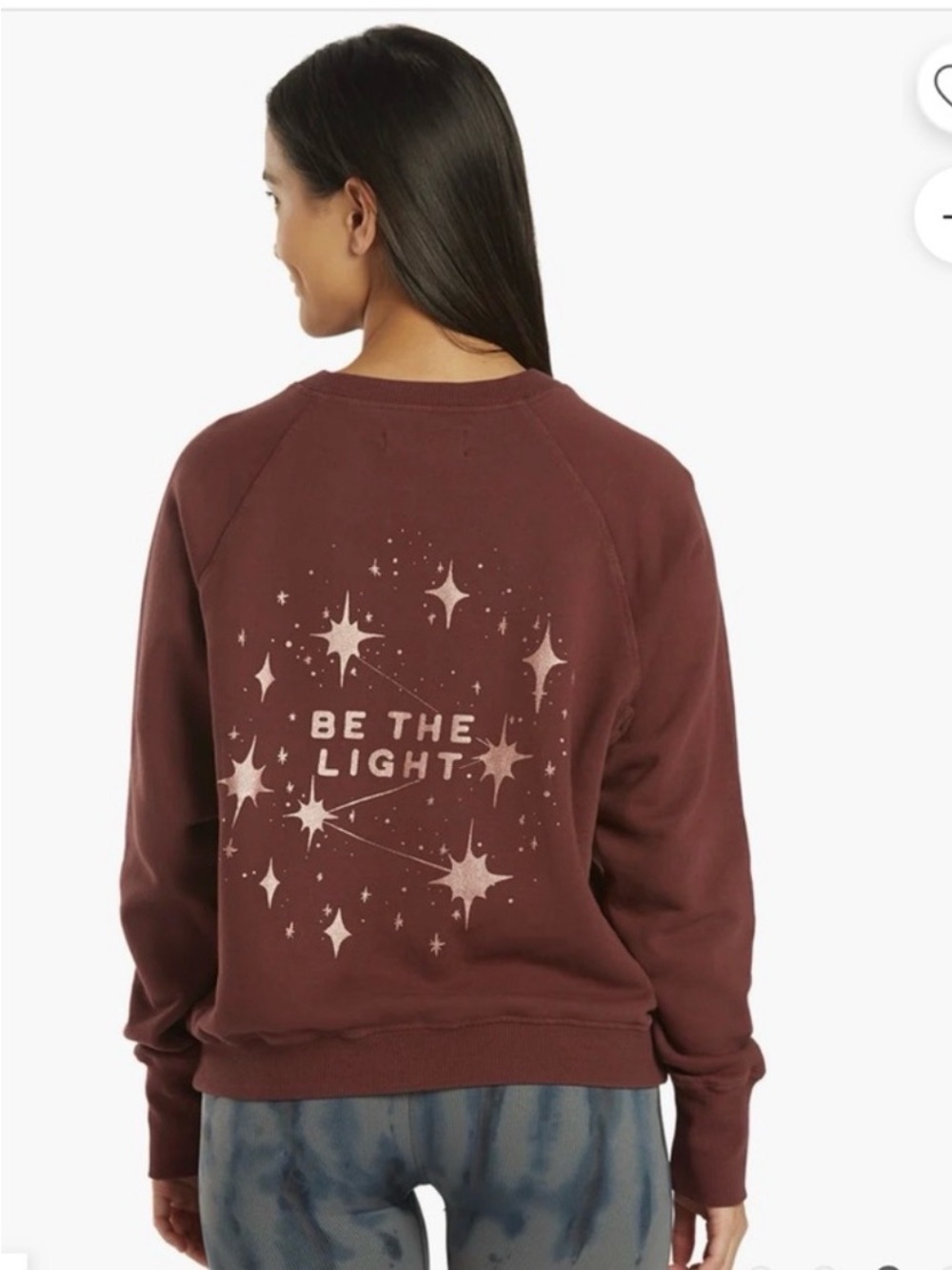 Spiritual Gangster Burgundy Crewneck Sweatshirt - Picture 2 of 5